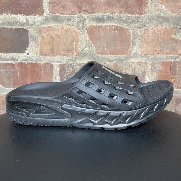 Hoka One One Other - Hoka One One Ora Slides Sandals Black Men's Size 10 Recovery Shoes Slip-On